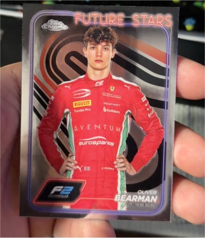 2024 Topps Chrome Formula 1 #21 Oliver Bearman Future Stars — front
