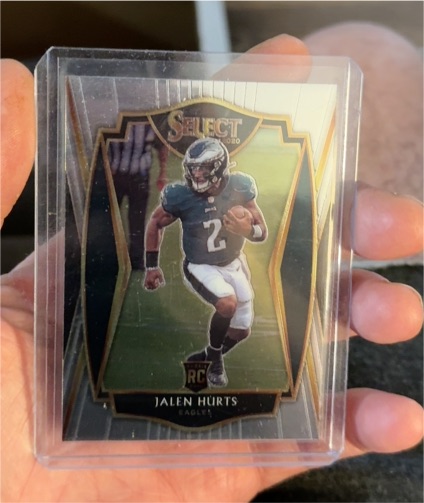 2020 Panini Select Premier Level #150 Jalen Hurts Rookie Card — front
