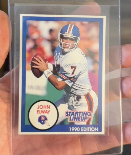 1990 Kenner Starting Lineup #12A John Elway — front