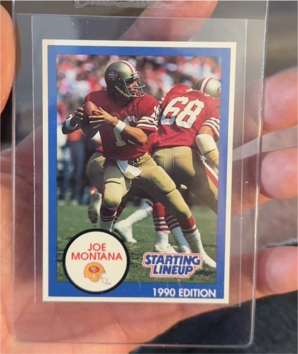 1990 Kenner Starting Lineup #H437 Joe Montana — front