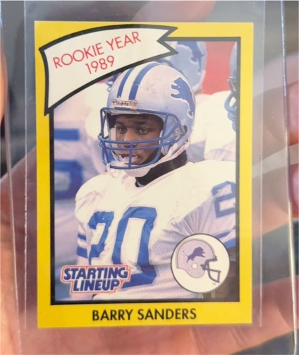 1990 Kenner Starting Lineup #62B Barry Sanders — front