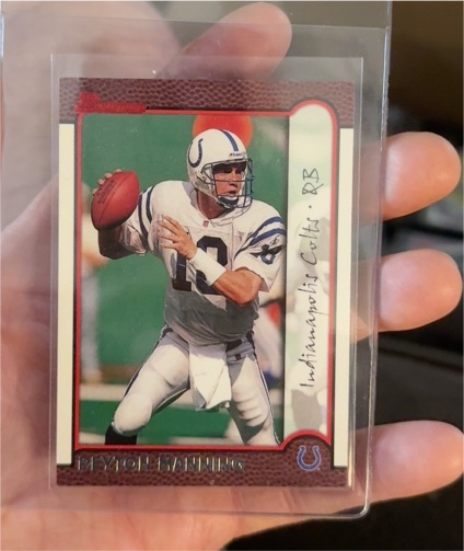 1999 Bowman #70 Peyton Manning Indianapolis Colts — front
