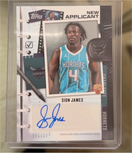 2025-26 Topps New Applicant #NA-SJ Sion James — front