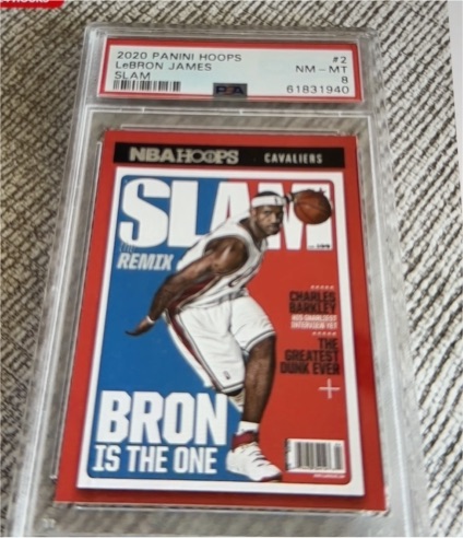 2020 Panini Hoops #2 LeBron James SLAM — front