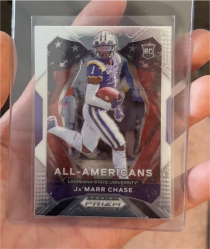 2021 Panini Prizm Draft Picks All-American #185 Ja'Marr Chase — front