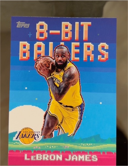 2025-26 Topps #8B-19 LeBron James 8-Bit Ballers — front