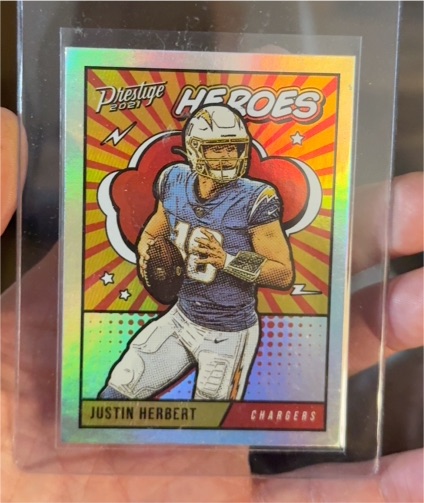 2021 Panini Prestige #HE-4 Justin Herbert — front