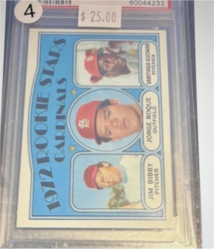1972 Topps #316 Jim Bibby / Jorge Roque / Santiago Guzman — front
