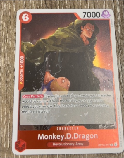 One Piece TCG 2021 #OP13-017 Monkey.D.Dragon — front
