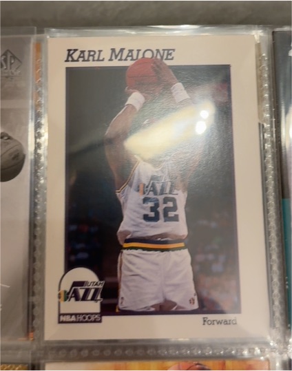 1991-92 NBA Hoops #211 Karl Malone — front
