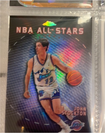 1999 Topps Chrome NBA All-Stars #AS12 John Stockton — front