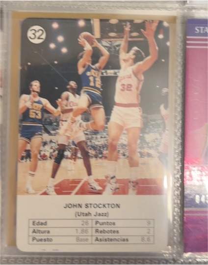 1988 Fournier NBA Estrellas #32 John Stockton — front