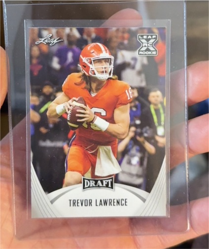 2021 Leaf Draft #01 Trevor Lawrence Rookie — front