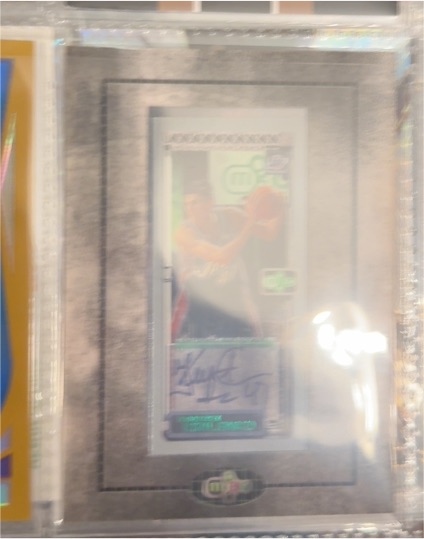 2003-04 Topps Rookie Matrix Mini Autographs #MA-MC Michael Curry — front