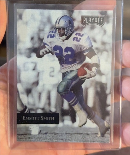 1992 Playoff #1 Emmitt Smith — front