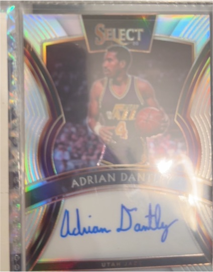2019-20 Panini Select Silver Signature Prizm #SG-ADT Adrian Dantley — front