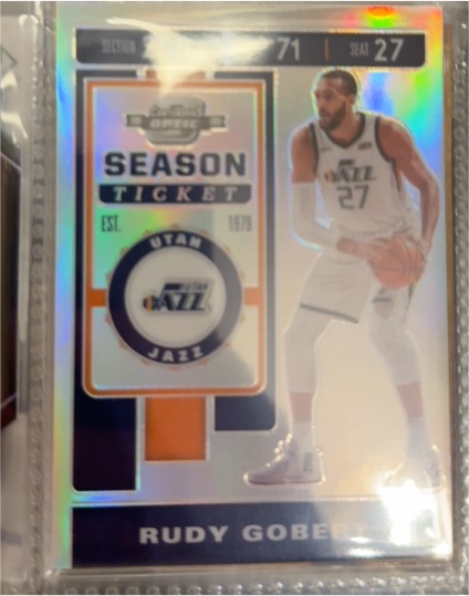 2019-20 Panini Contenders Optic #60 Rudy Gobert — front