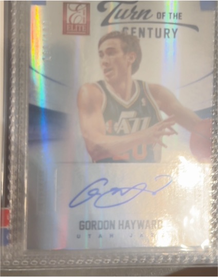 2020 Donruss Elite Turn of the Century Gordon Hayward — front