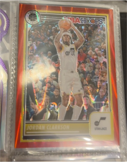 2023-24 Panini NBA Hoops Premium Stock #186 Jordan Clarkson — front