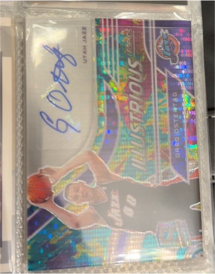 2020-21 Panini Spectra Illustrious Legends Signatures #7 Greg Ostertag — front