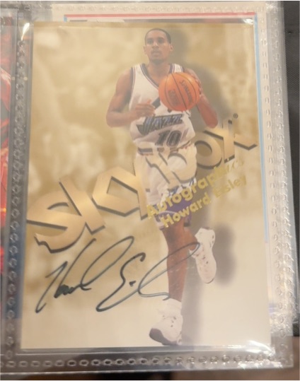 1998-99 SkyBox Premium Autographics #38 Howard Eisley — front