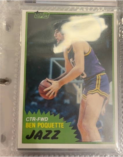 1981-82 Topps #W105 Ben Poquette — front