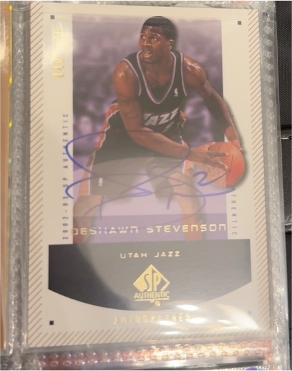 2002-03 Upper Deck SP Authentic #53 Deshawn Stevenson — front