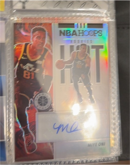 2019-20 Panini NBA Hoops Premium Stock Hot Signatures Rookies #HS-MON Miye Oni — front