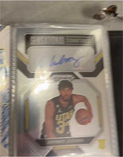 2022-23 Panini Prizm Sensational Signatures #SS-JZ Johnny Juzang — front