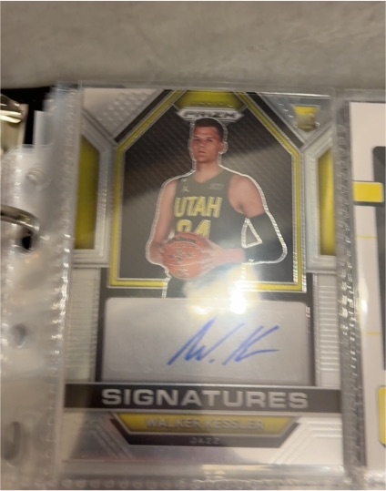 2022-23 Panini Prizm #RSI-WLK Walker Kessler Rookie Signatures Auto — front