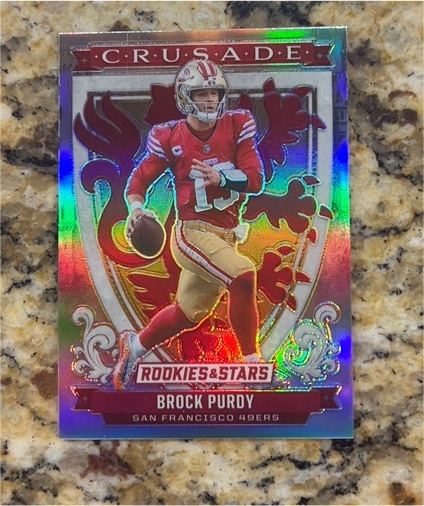 2025 Panini Rookies & Stars #10 Brock Purdy Crusade Silver — front