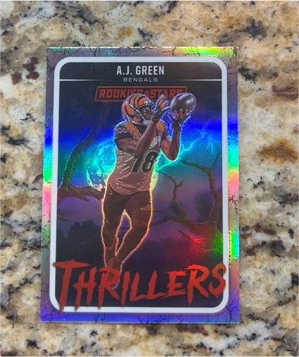 2025 Panini Rookies & Stars Thrillers #9 A.J. Green — front