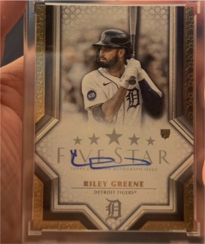 2023 Topps Five Star #FSA-RG Riley Greene — front