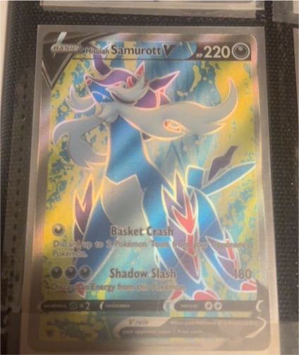 2022 Pokémon SWSH Astral Radiance #102 Hisuian Samurott V — front
