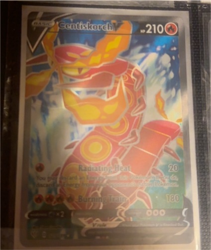 2020 Pokémon Sword & Shield Darkness Ablaze #179 Centiskorch V — front
