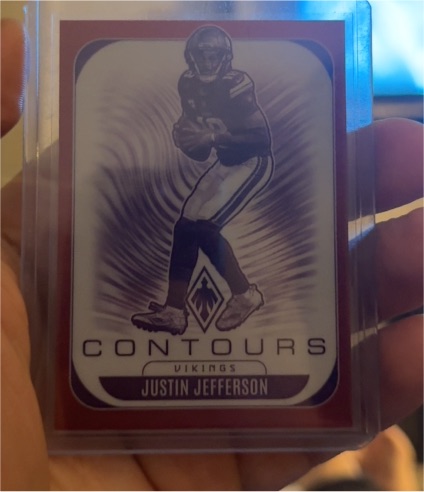 2025 Panini Phoenix Contours #21 Justin Jefferson — front