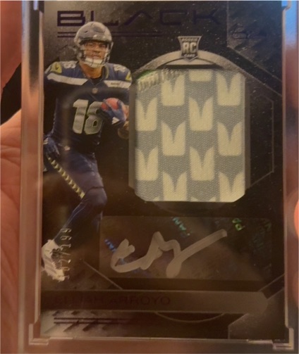 2025 Panini Black #RKPA-EA Elijah Arroyo Rookie Patch Autograph — front