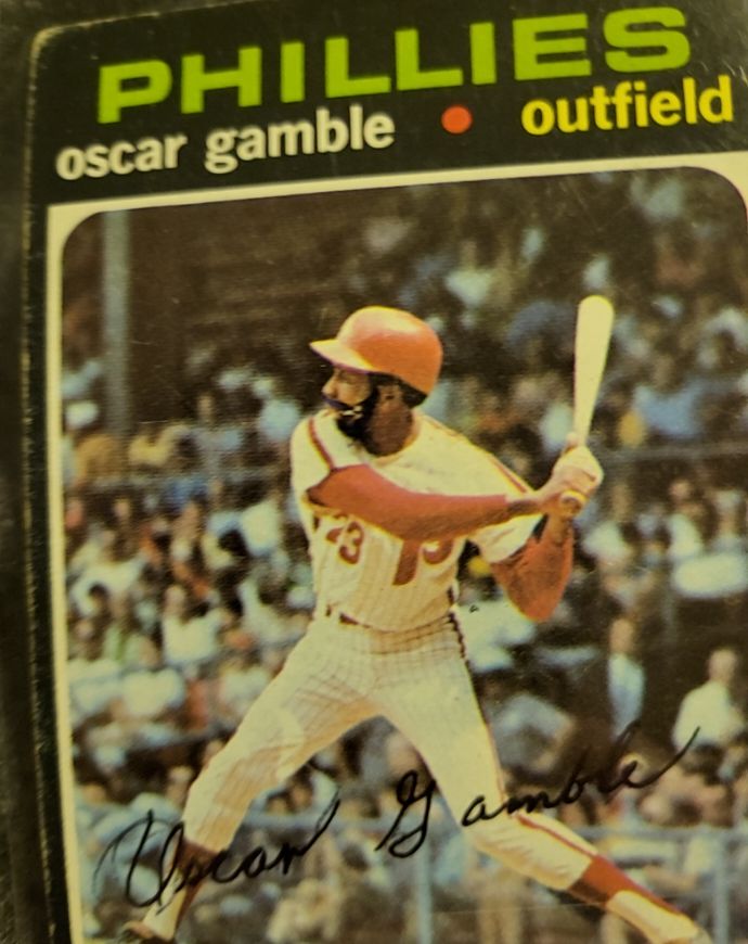 1971 Topps #23 Oscar Gamble — front
