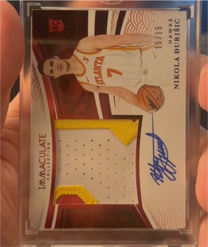 2024-25 Panini Immaculate Collection #15 Nikola Đurišić — front