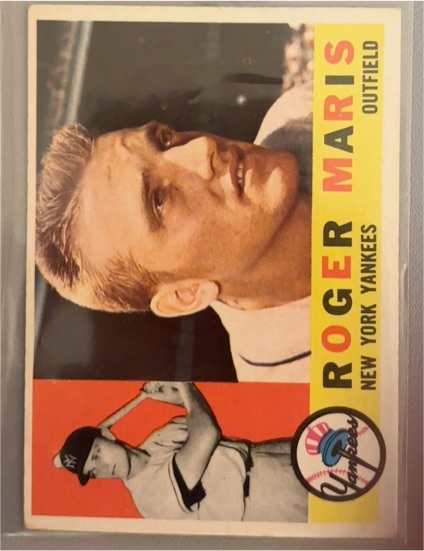 1960 Topps #377 Roger Maris — front