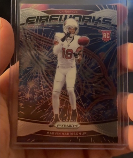 2024 Panini Prizm Fireworks #20 Marvin Harrison Jr. — front