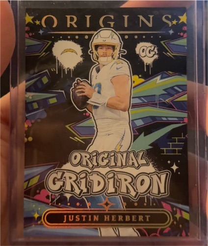 2025 Panini Origins #13 Justin Herbert Original Gridiron — front