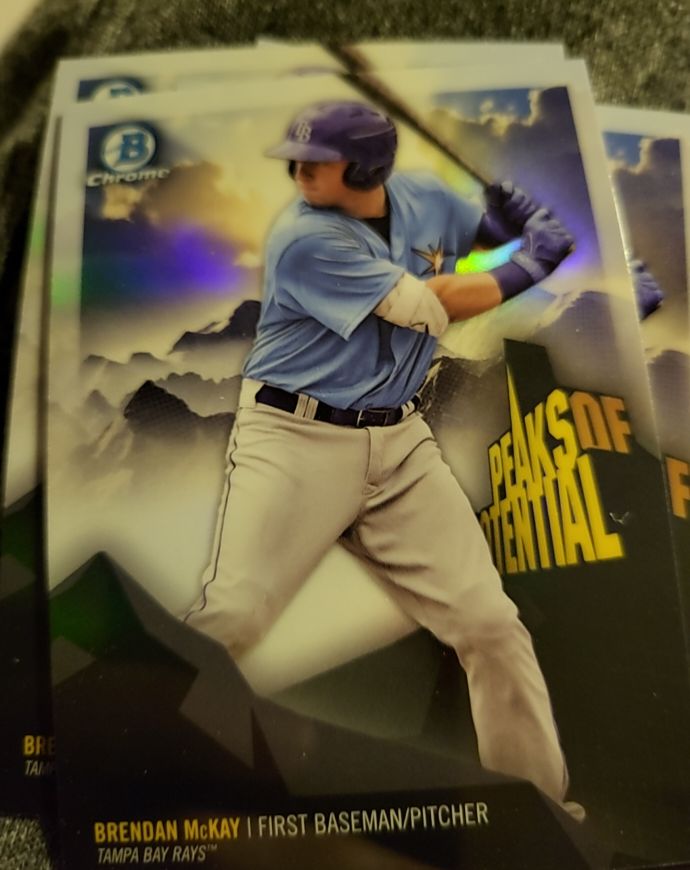2018 Bowman Chrome Peaks of Potential #PP-BMC Brendan McKay — front