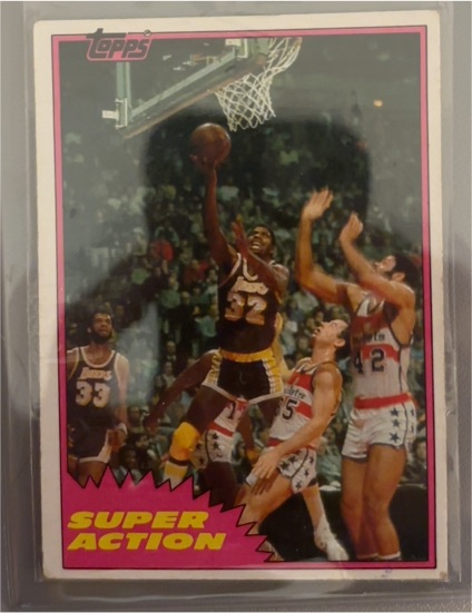 1981-82 Topps #W109 Magic Johnson — front