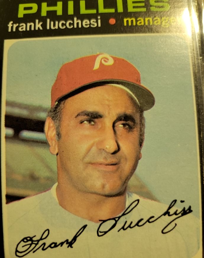 1971 Topps #119 Frank Lucchesi Philadelphia Phillies — front