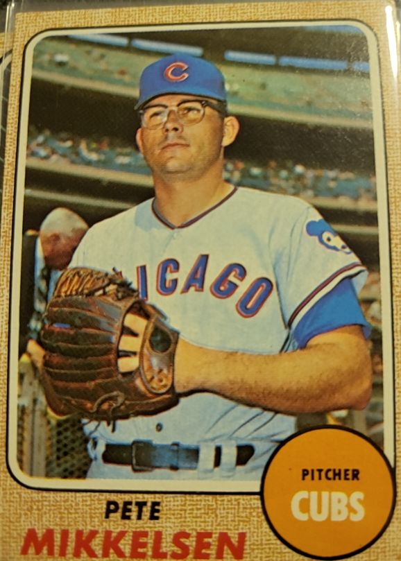 1968 Topps #516 Pete Mikkelsen — front