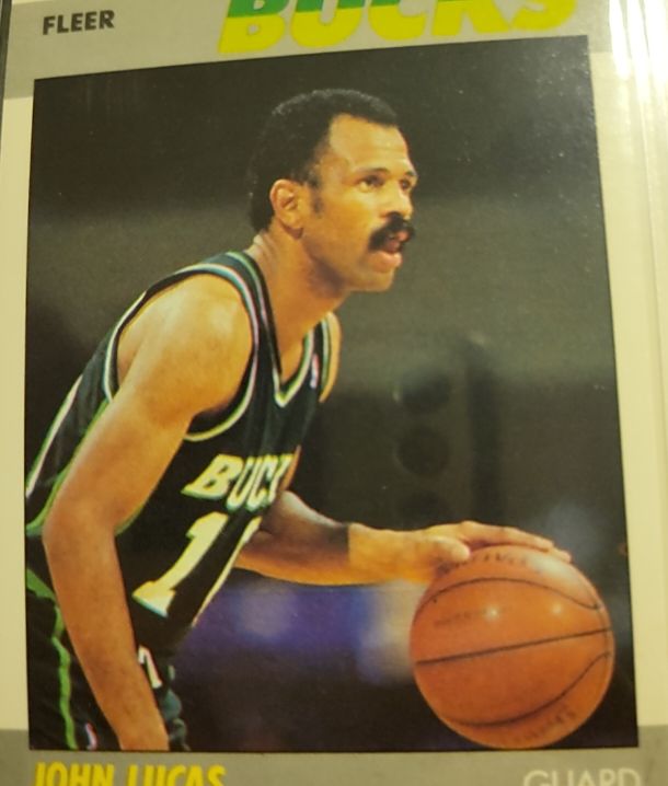1987-88 Fleer #66 John Lucas — front