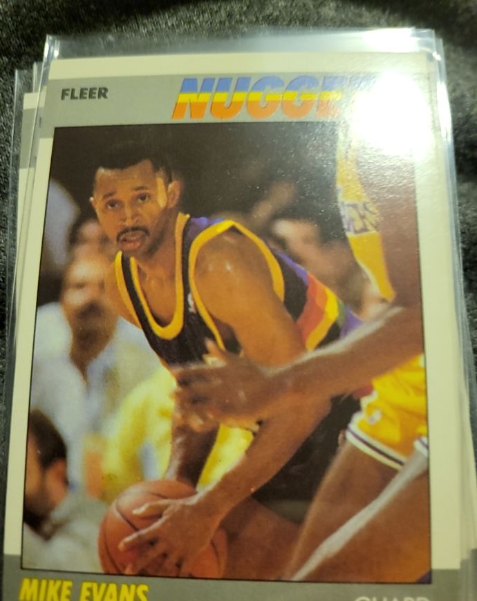 1987-88 Fleer #36 Mike Evans — front