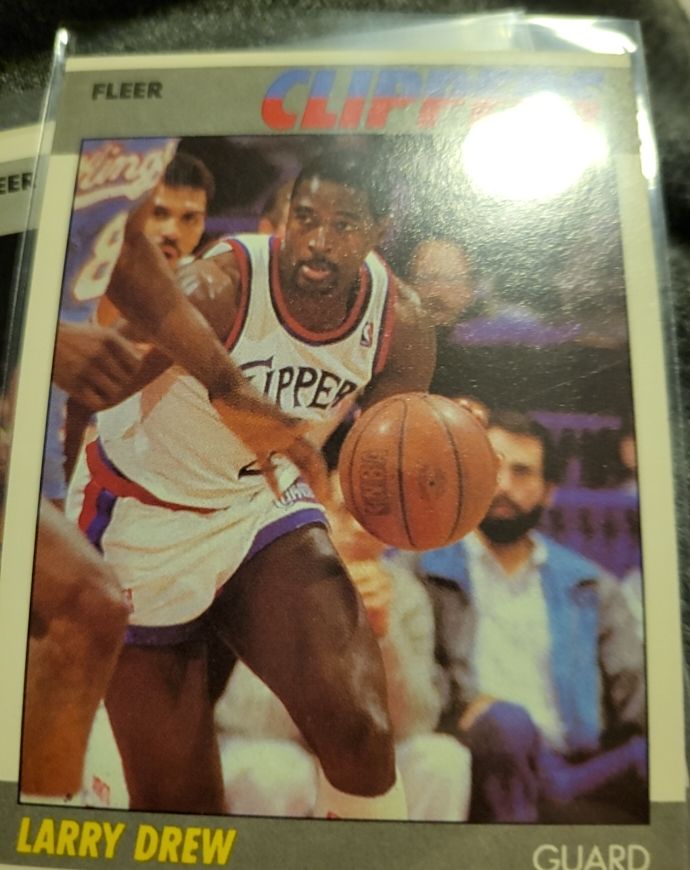 1987-88 Fleer #29 Larry Drew — front
