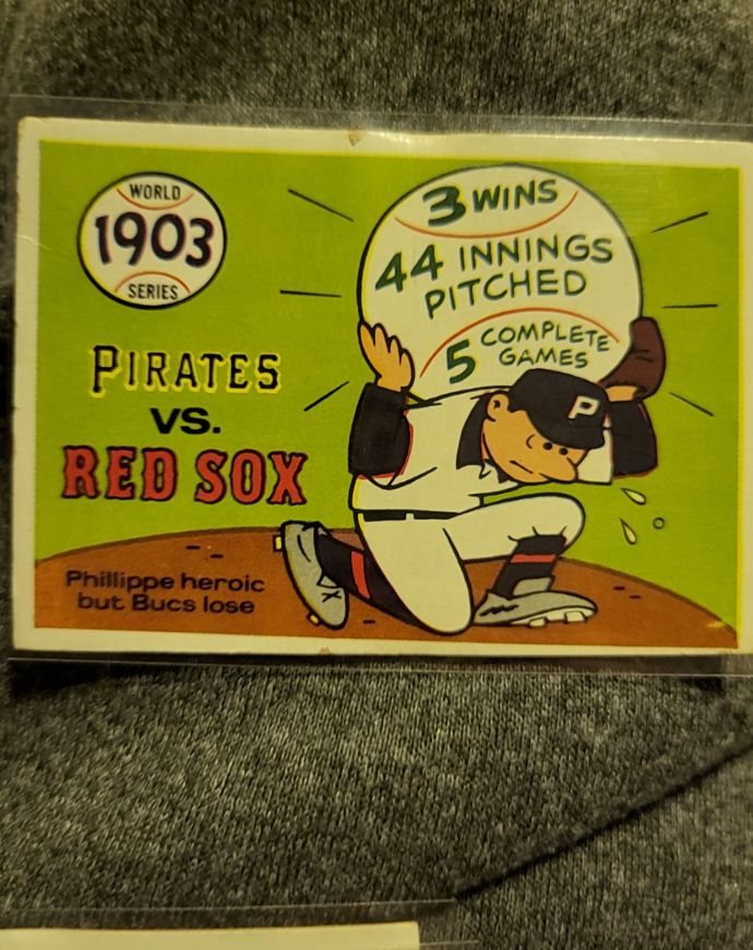 1970 Fleer Laughlin 1903 World Series #1 Deacon Phillippe — front